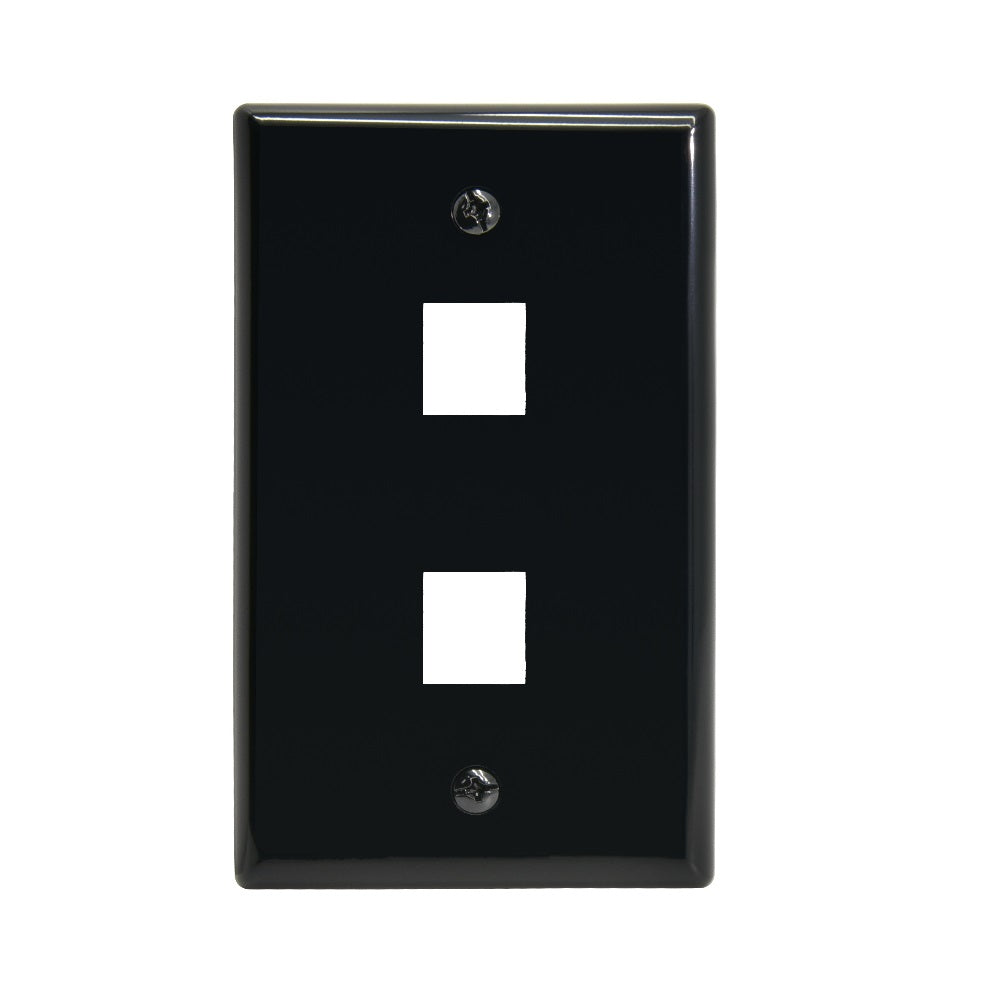 2Port Keystone Wallplate Smooth Face 2Port Keystone Wallplate Smooth Face